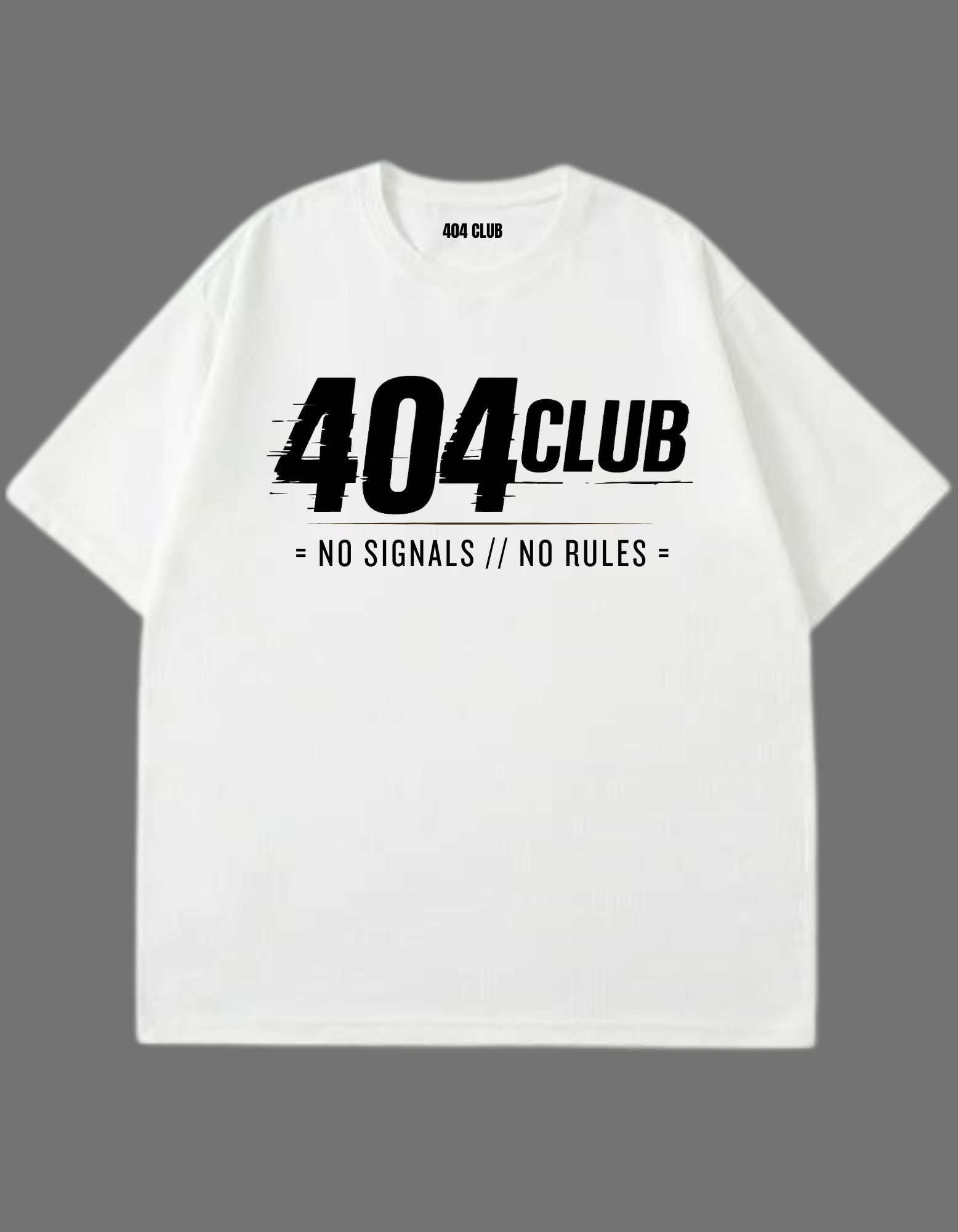 404 CLUB - White Signature Tee - Drop 001