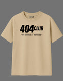 404 Club – Beige Signature Tee - Drop 001