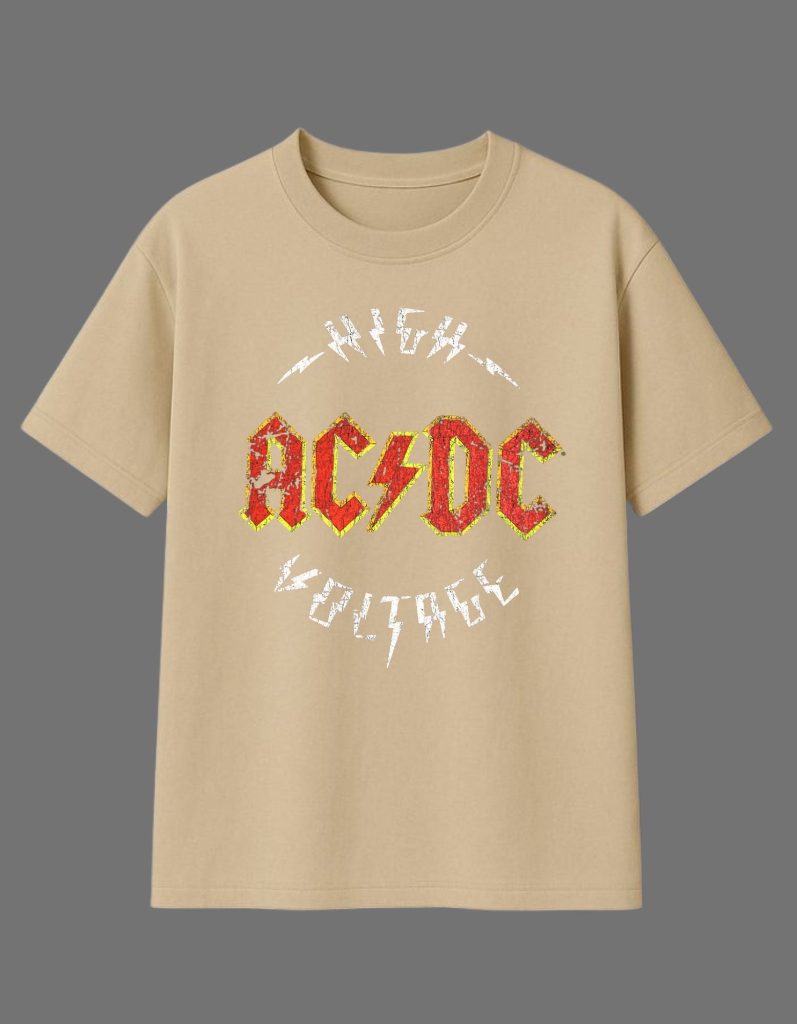 AC/DC High Voltage – Drop Shoulder Tee