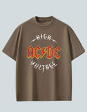 AC/DC High Voltage – Drop Shoulder Tee